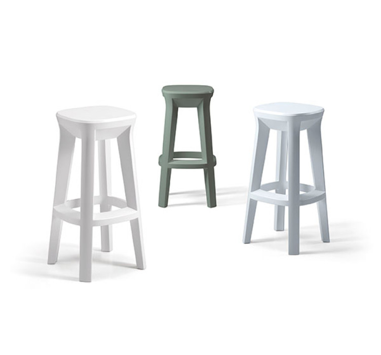 Барний табурет Frozen Square Stool 6342 C2 White (6342C2)4